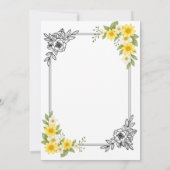 Elegante Einladung zur Hochzeit - modern und roman (Rückseite)