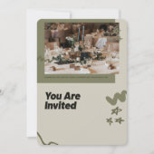 Elegante Einladung zur Hochzeit | Modernes Rustika (Vorderseite)