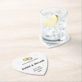 Elegante Einladung zur Hochzeit Untersetzer (Vor Ort)