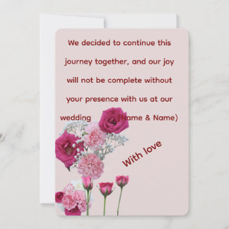 Elegante Einladung zur Hochzeit von Flora und Butt