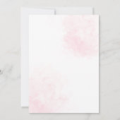 Elegante Einladung zur Hochzeit von Roter Flora (Rückseite)