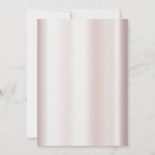 Elegante Einladung zur Hochzeit von White Lace Flo (Rückseite)