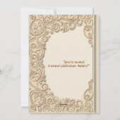 "Elegante Einladung zur Hochzeit - zeitlose Liebe" (Rückseite)