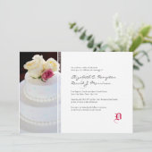 Elegante Einladung zur Hochzeitsfeier (Stehend Vorderseite)