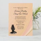 Elegante Einladung zur Hochzeitsfeier (Stehend Vorderseite)