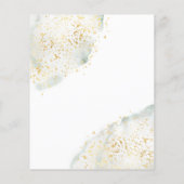 Elegante Einladung zur Hochzeitsfeier. Flyer (Hinten)