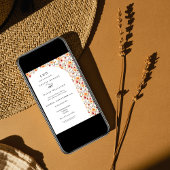 Elegante Einladung zur Hochzeitsfeier im Herbst