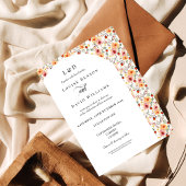 Elegante Einladung zur Hochzeitsfeier im Herbst