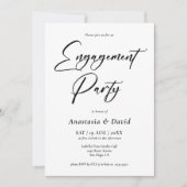 Elegante Einladung zur Minimalistischen Bewerbung (Vorderseite)