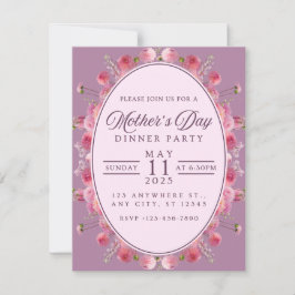 Elegante Einladung zur Muttertags-Dinnerparty | Fu