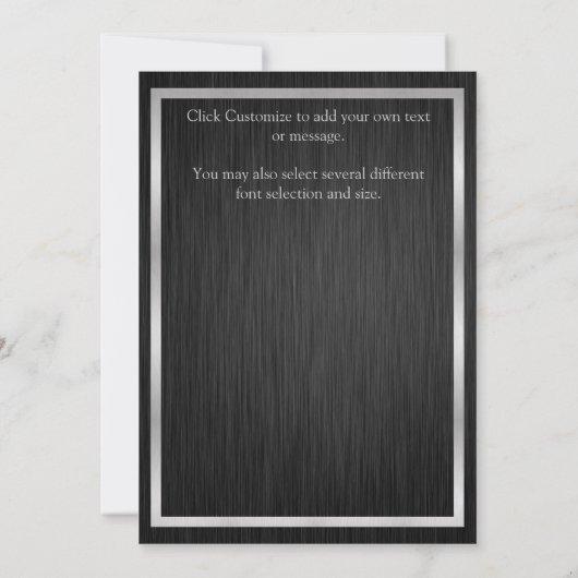 Elegante Einladung zur Skyline (Rückseite)