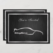 Elegante Einladung zur Skyline (Vorne/Hinten)