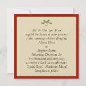 Elegante Einladung zur Weihnachtsfeier (Rückseite)