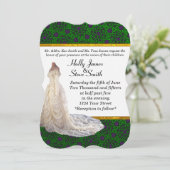 Elegante Einladungen für Hochzeiten (Stehend Vorderseite)