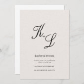 Elegante Einladungen für Hochzeiten (Vorne/Hinten)