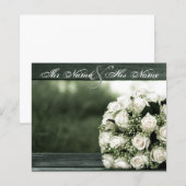 Elegante Einladungen für Hochzeiten (Vorne/Hinten)