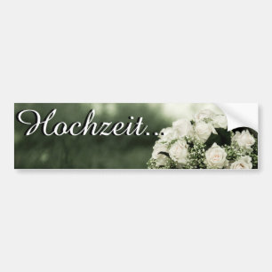 Elegante Einladungen für Hochzeiten Autoaufkleber
