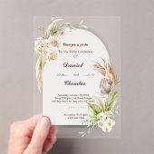 Elegante Einladungen für Hochzeiten in Acryl (Insitu (Handheld))