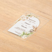 Elegante Einladungen für Hochzeiten in Acryl (Ablage )