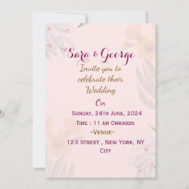 Elegante Einladungen zu Hochzeiten