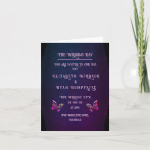 Elegante Einladungen zu Mauve und Gold Hochzeiten
