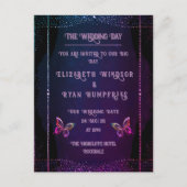 Elegante Einladungen zu Mauve und Gold Hochzeiten (Vorderseite)