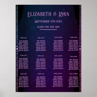 Elegante Einladungen zu Mauve und Gold Hochzeiten Poster