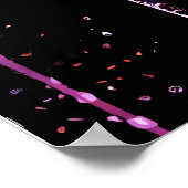 Elegante Einladungen zu Mauve und Gold Hochzeiten Poster (Ecke)