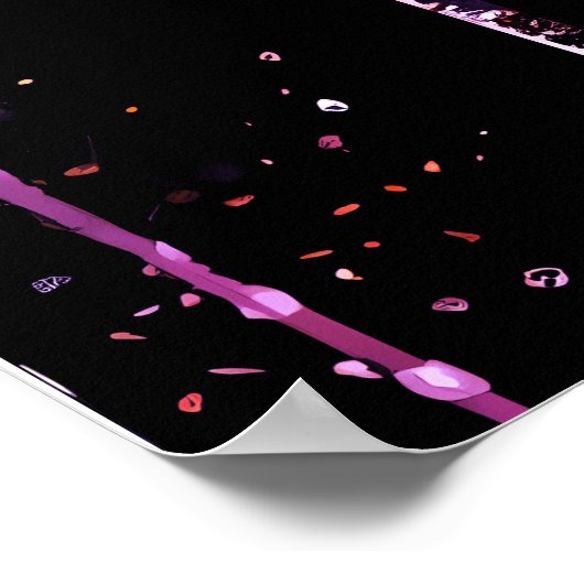 Elegante Einladungen zu Mauve und Gold Hochzeiten Poster (Ecke)