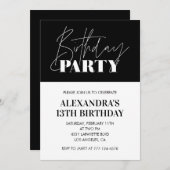 Elegante Einladungen zum 13. Geburtstag Geburtstag (Vorne/Hinten)