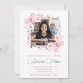 Elegante Einladungen zum 14. Geburtstag Foto Boho (Vorderseite)