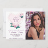 Elegante Einladungen zum 22. Geburtstag Foto (Vorderseite)