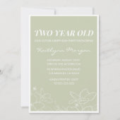 Elegante Einladungen zum 2. Geburtstag Moderne Blu (Vorderseite)