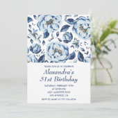 Elegante Einladungen zum 31. Geburtstag Vintag (Stehend Vorderseite)