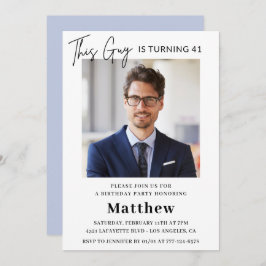 Elegante Einladungen zum 41. Geburtstag Männer Fot