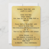 Elegante Einladungen zum 50. Hochzeitstag, (Rückseite)