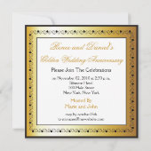 Elegante Einladungen zum 50. Hochzeitstag (Rückseite)