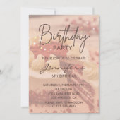 Elegante Einladungen zum 6. Geburtstag (Vorderseite)