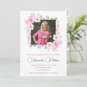 Elegante Einladungen zum 70. Geburtstag Foto Boho (Stehend Vorderseite)