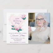 Elegante Einladungen zum 95. Geburtstag Foto (Vorderseite)