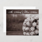 Elegante Einladungen zur Hochzeit 12 (Vorne/Hinten)