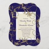 Elegante Einladungen zur Hochzeit von Schiffen und (Vorne/Hinten)