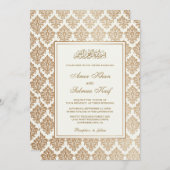 Elegante Einladungen zur muslimischen Hochzeit (Vorne/Hinten)