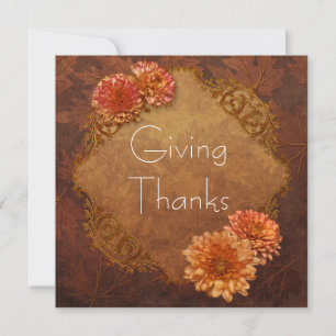 Elegante Einladungen zur Thanksgiving-Dinnerparty