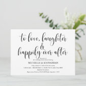 Elegante Einladungs-Karte für Hochzeiten Probe Din Einladung (Stehend Vorderseite)