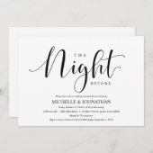 Elegante Einladungs-Karte für Hochzeiten Probe Din Einladung (Vorne/Hinten)