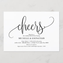 Elegante Einladungs-Karte für Hochzeiten Probe Din