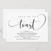 Elegante Einladungs-Karte für Hochzeiten Probe Din Einladung (Vorne/Hinten)