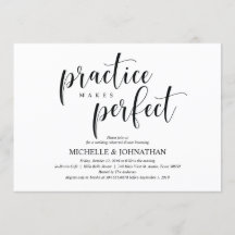 Elegante Einladungs-Karte für Hochzeiten Probe Din