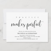 Elegante Einladungs-Karte für Hochzeiten Probe Din Einladung (Vorderseite)